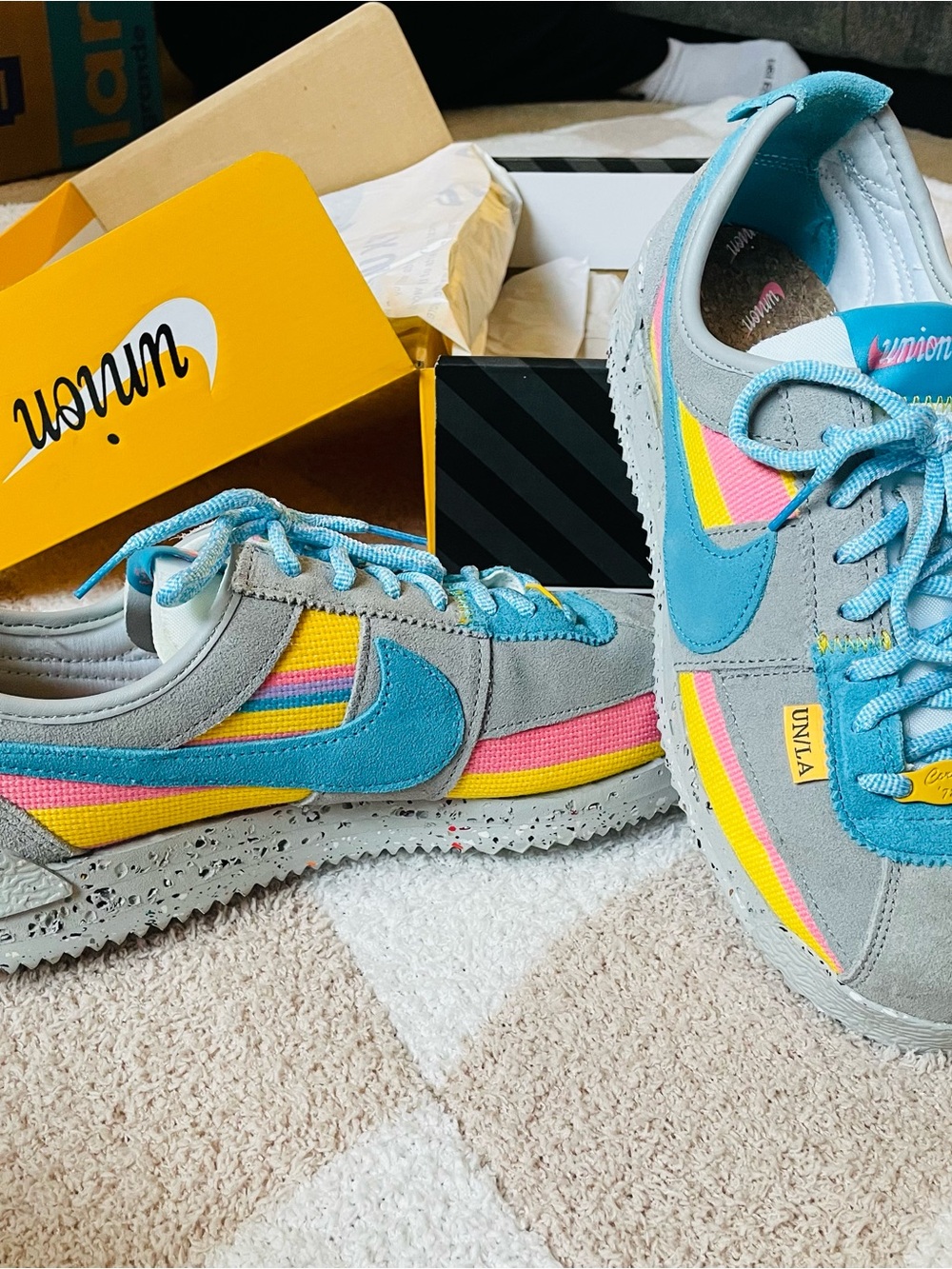 Nike Women’s Turquoise, Pink & Yellow Retro Runner Sneakers